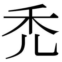 漢字の禿