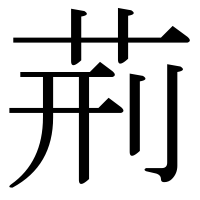 漢字の荊