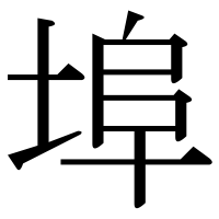 漢字の埠