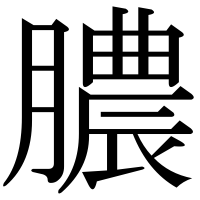 漢字の膿