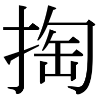 漢字の掏