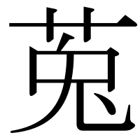 漢字の莵