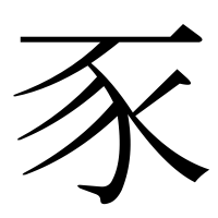 漢字の豕