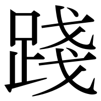 漢字の踐