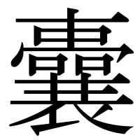 漢字の囊