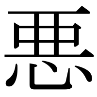 漢字の悪