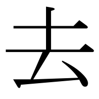 漢字の去
