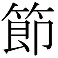 漢字の節