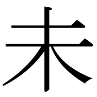 漢字の未