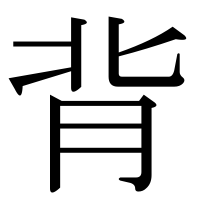 漢字の背