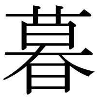 漢字の暮