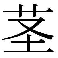 漢字の茎