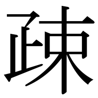 漢字の疎