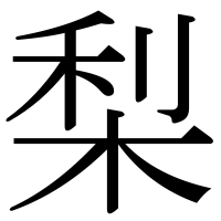 漢字の梨