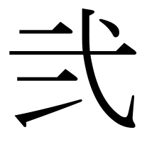 漢字の弐