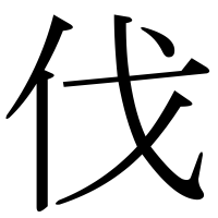 漢字の伐