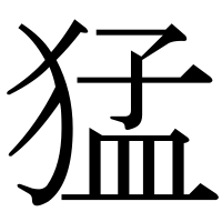 漢字の猛