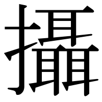 漢字の攝