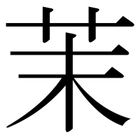漢字の茉
