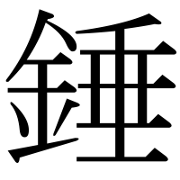 漢字の錘