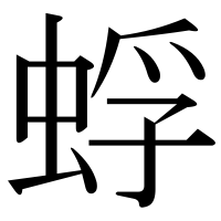 漢字の蜉