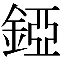 漢字の錏