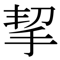 漢字の挈