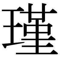 漢字の瑾