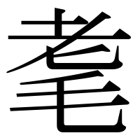 漢字の耄