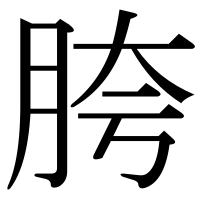 漢字の胯