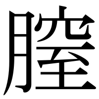 漢字の膣