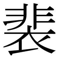 漢字の裴
