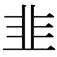 漢字の韭