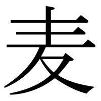 漢字の麦