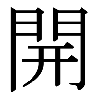 漢字の開