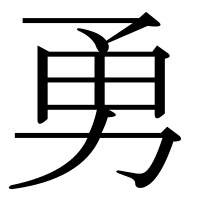 漢字の勇
