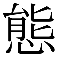 漢字の態