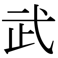 漢字の武