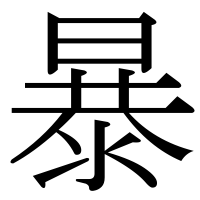漢字の暴