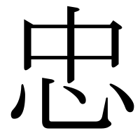 漢字の忠
