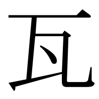 漢字の瓦