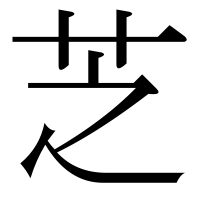 漢字の芝