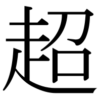 漢字の超