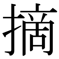 漢字の摘