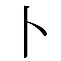 部首「卜(ぼく・ぼくのと・うらない・と)」