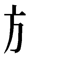 部首「方（ほうへん・かたへん）」