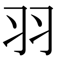 部首「羽（はね）」