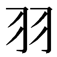 部首「羽（はね）」