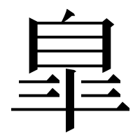 漢字の臯