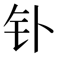 漢字の钋